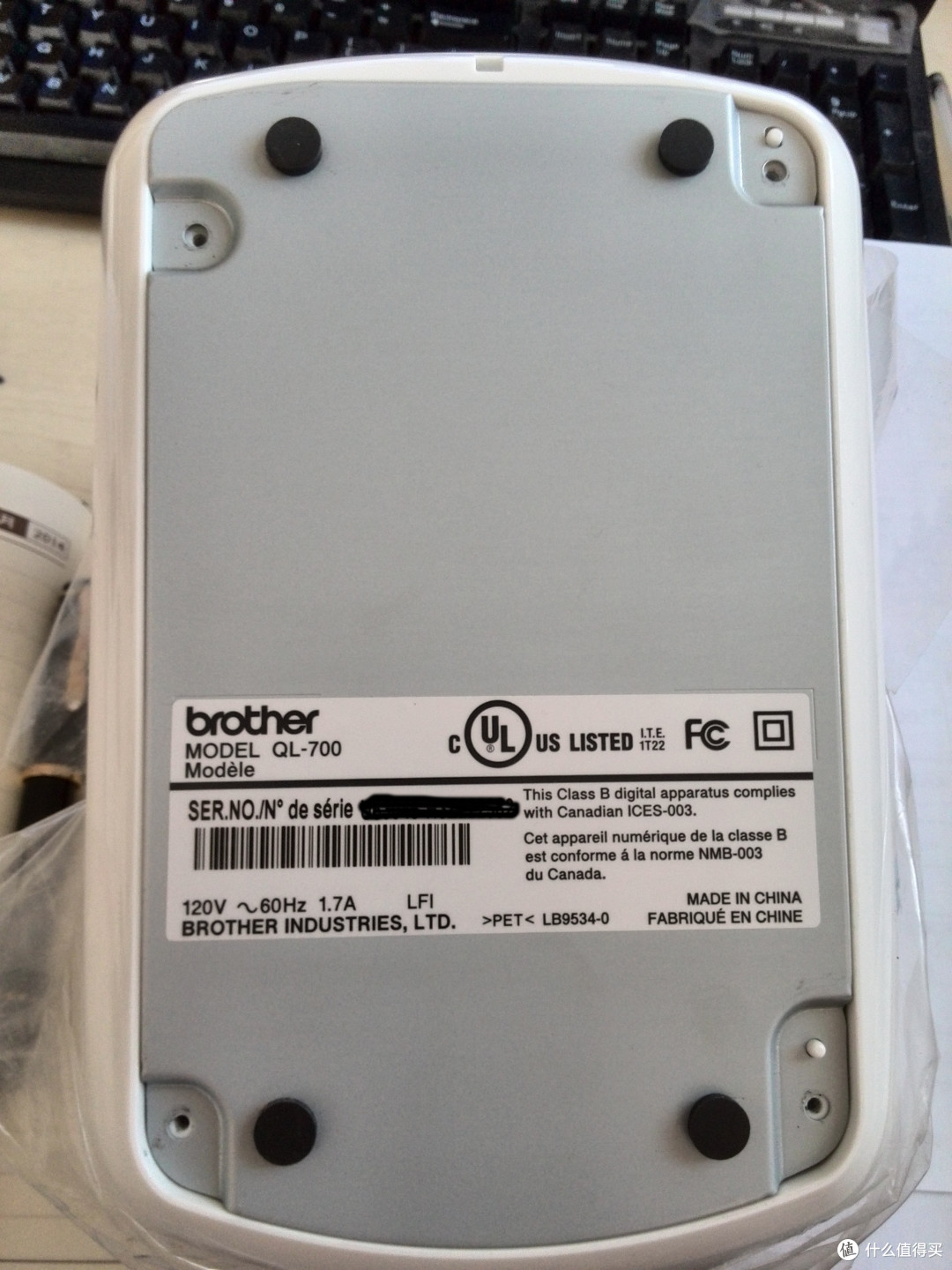 Brother 兄弟 QL-700 标签打印机 110V改220V小结（血泪）
