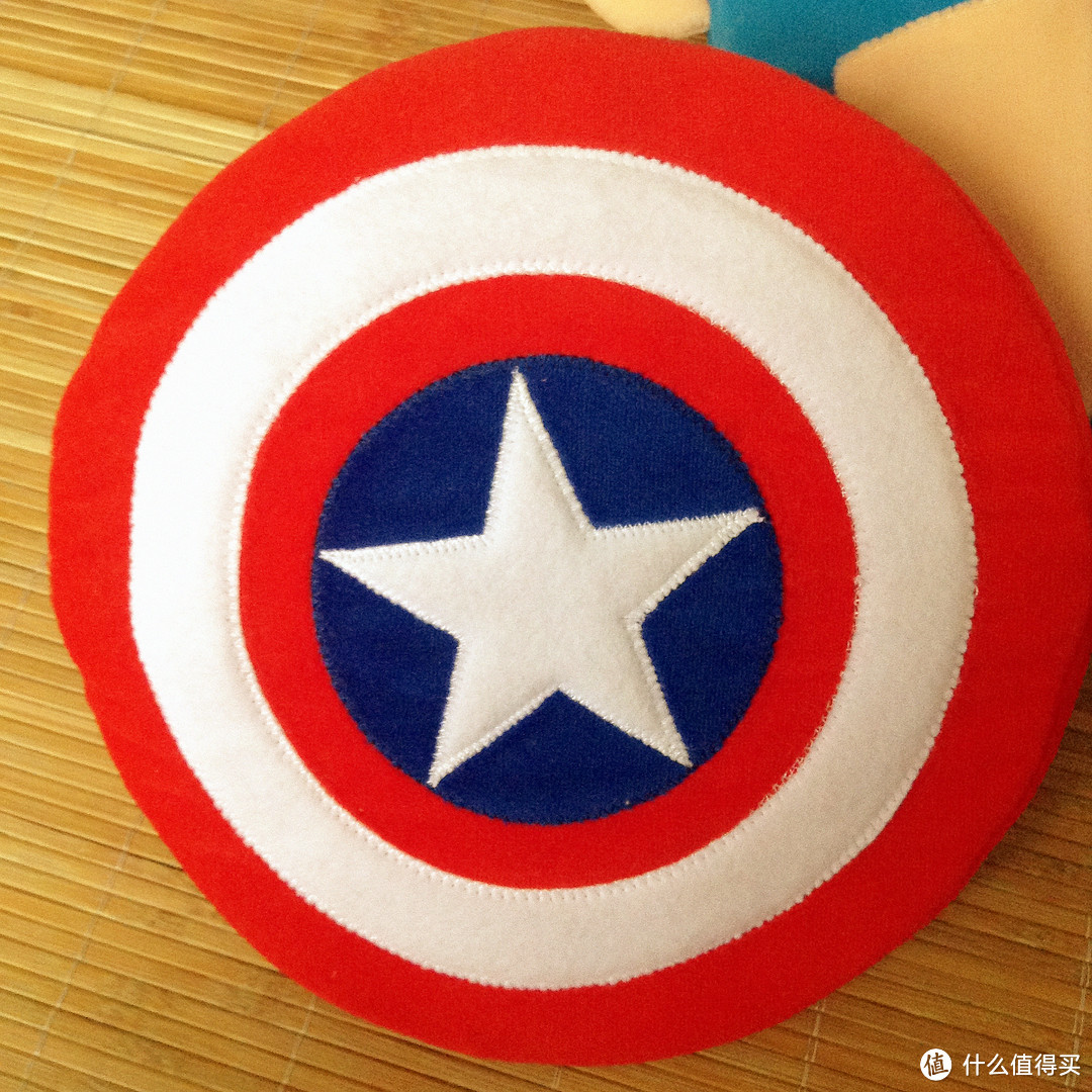 大孩子的英雄梦：Super Hero Squad Captain America Puppet Pillow 美国队长 玩偶抱枕