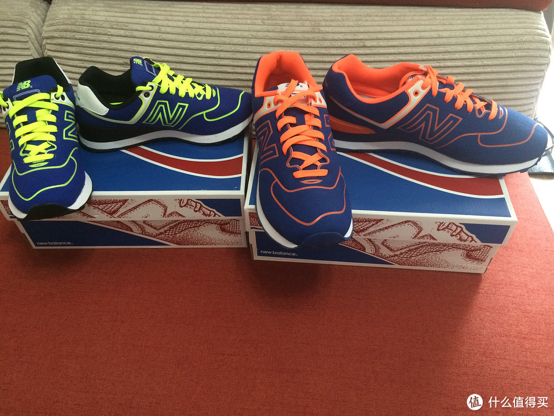 亮骚的选择：New Balance 新百伦 2014新款 ML574NEL & WL574NEB