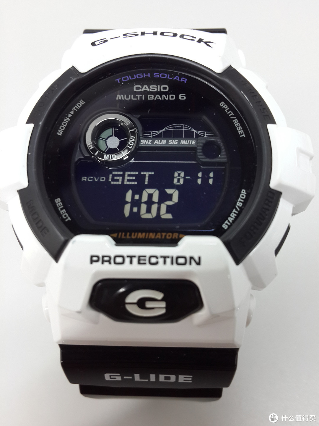 平价多功能太阳能六局电波：CASIO 卡西欧 G-SHOCK GWX-8900系列 腕表