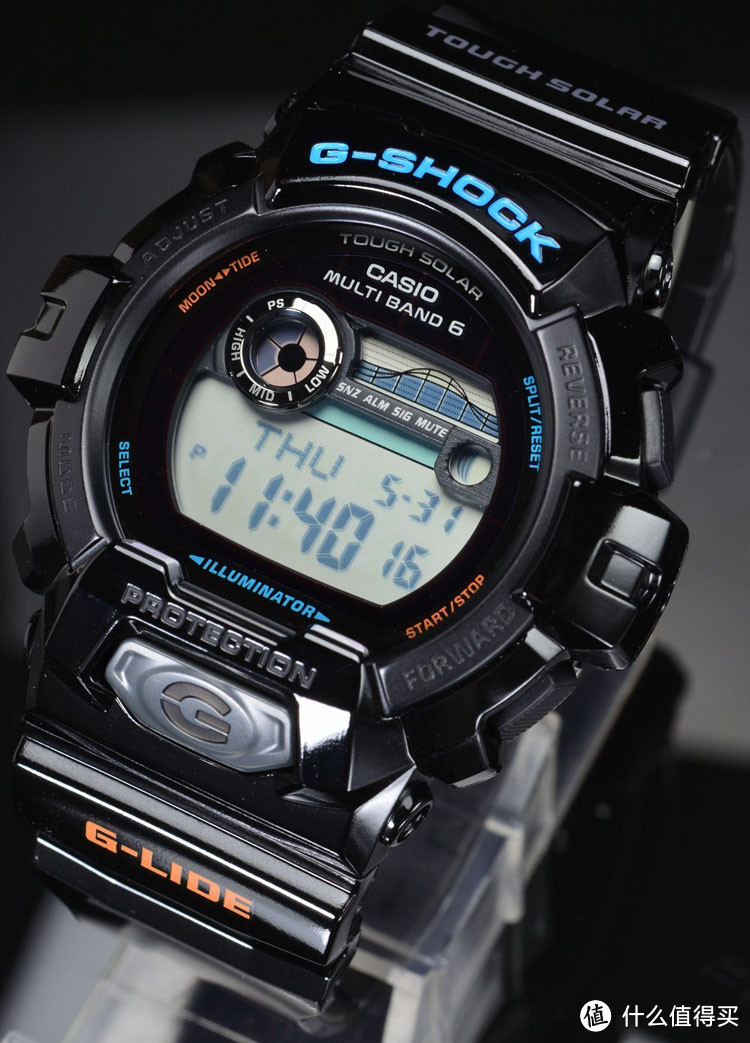 平价多功能太阳能六局电波：CASIO 卡西欧 G-SHOCK GWX-8900系列 腕表