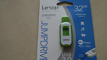 国内绿色版本 Lexar 雷克沙  JumpDrive S23 32G USB3.0 U盘