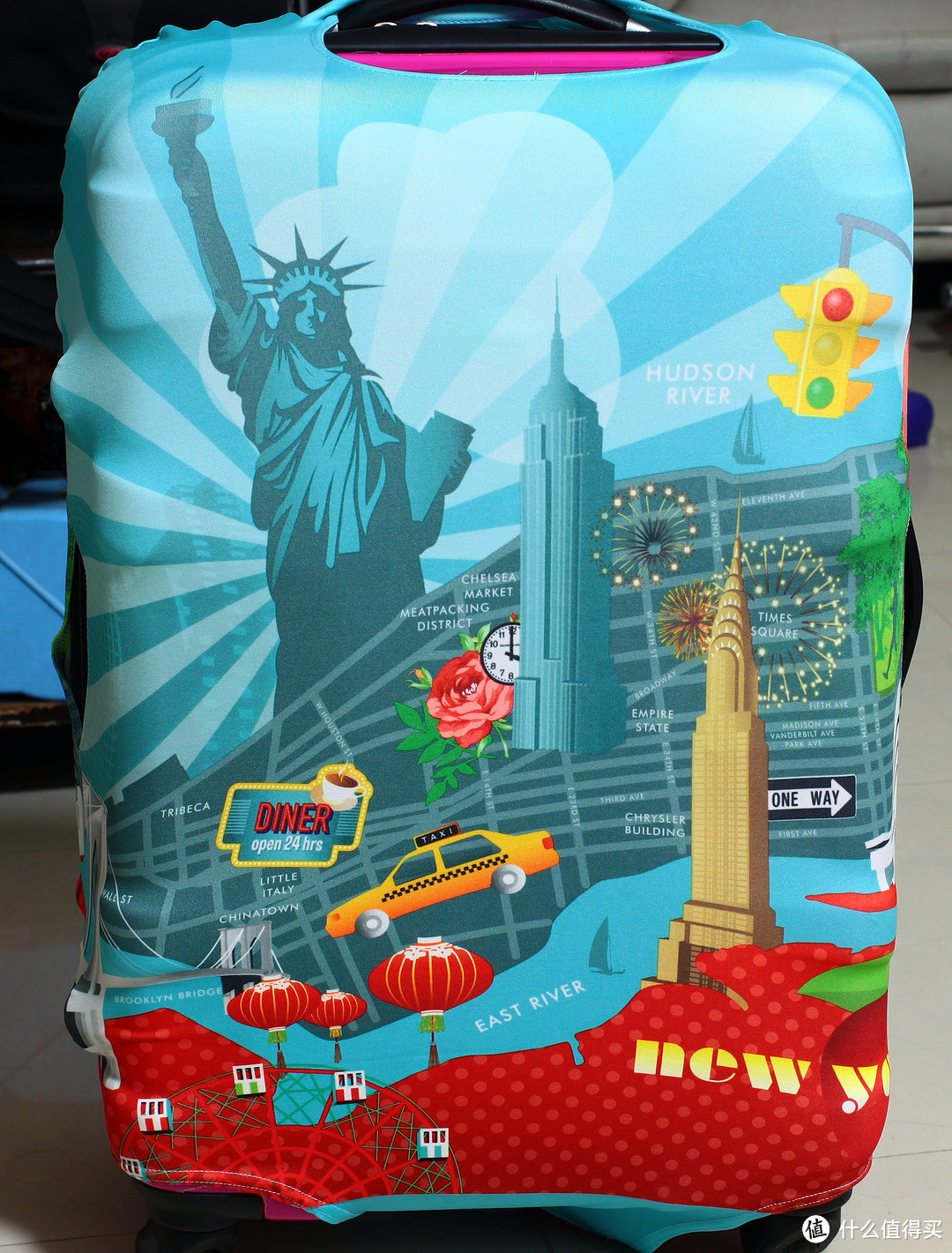 提在手上的NEW YORK：花旗银行信用卡刷卡礼  德国 LOQI 购物袋&行李箱套