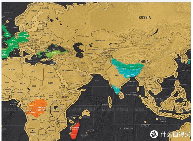 旅行的意义 ：英国 Luckies 刮刮乐世界地图