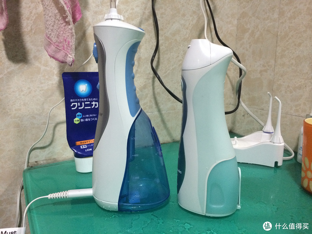 便携式水牙线PK：WaterPik 洁碧WP-450EC V.S. Panasonic 松下EW1211