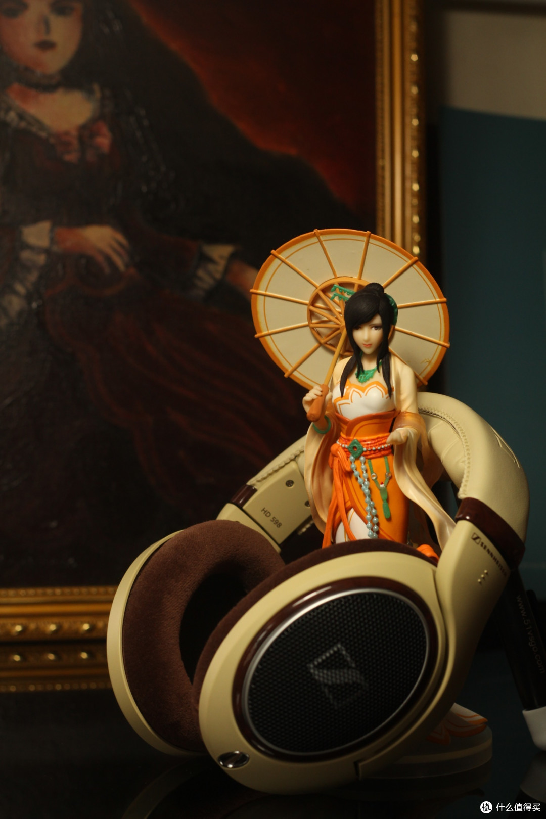 荷塘玉影伴青波:sennheiser 森海塞尔 hd598 头戴式耳机 & 唐雨柔手办