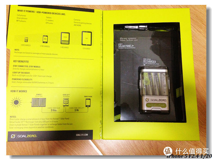 另类产品：Goal Zero 41022 Guide 10 Plus Solar Recharging Kit 太阳能充电器