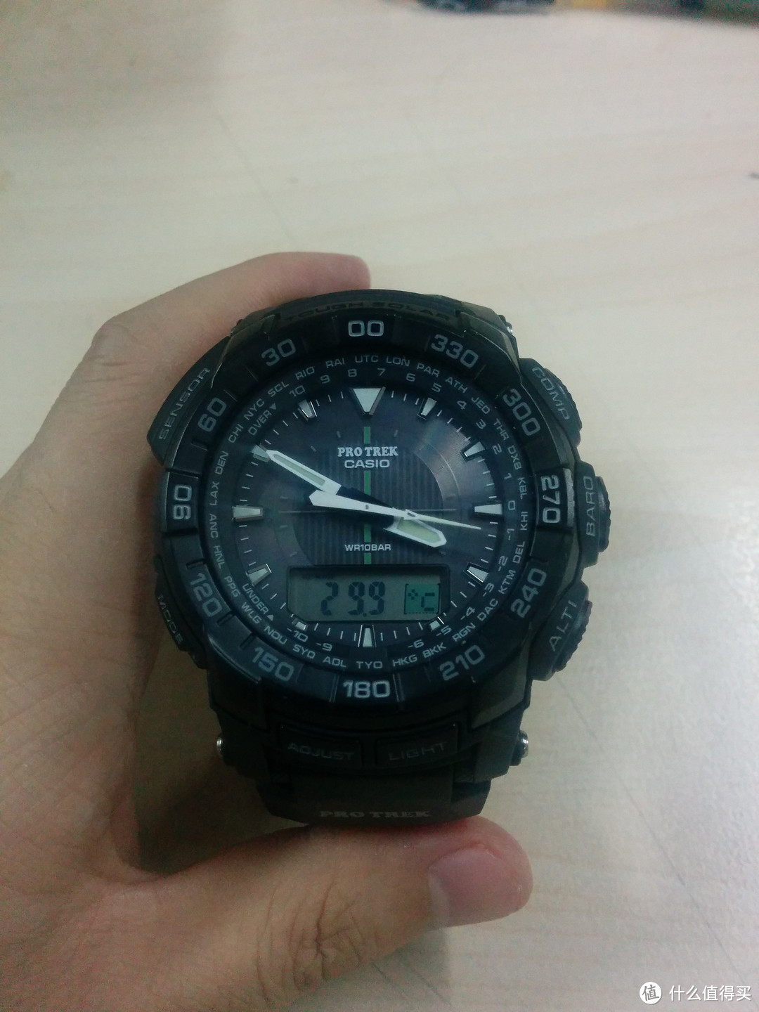 CASIO 卡西欧 Pro Trek系列PRG 550-1A1CR 男款太阳能登山腕表 完美入手记