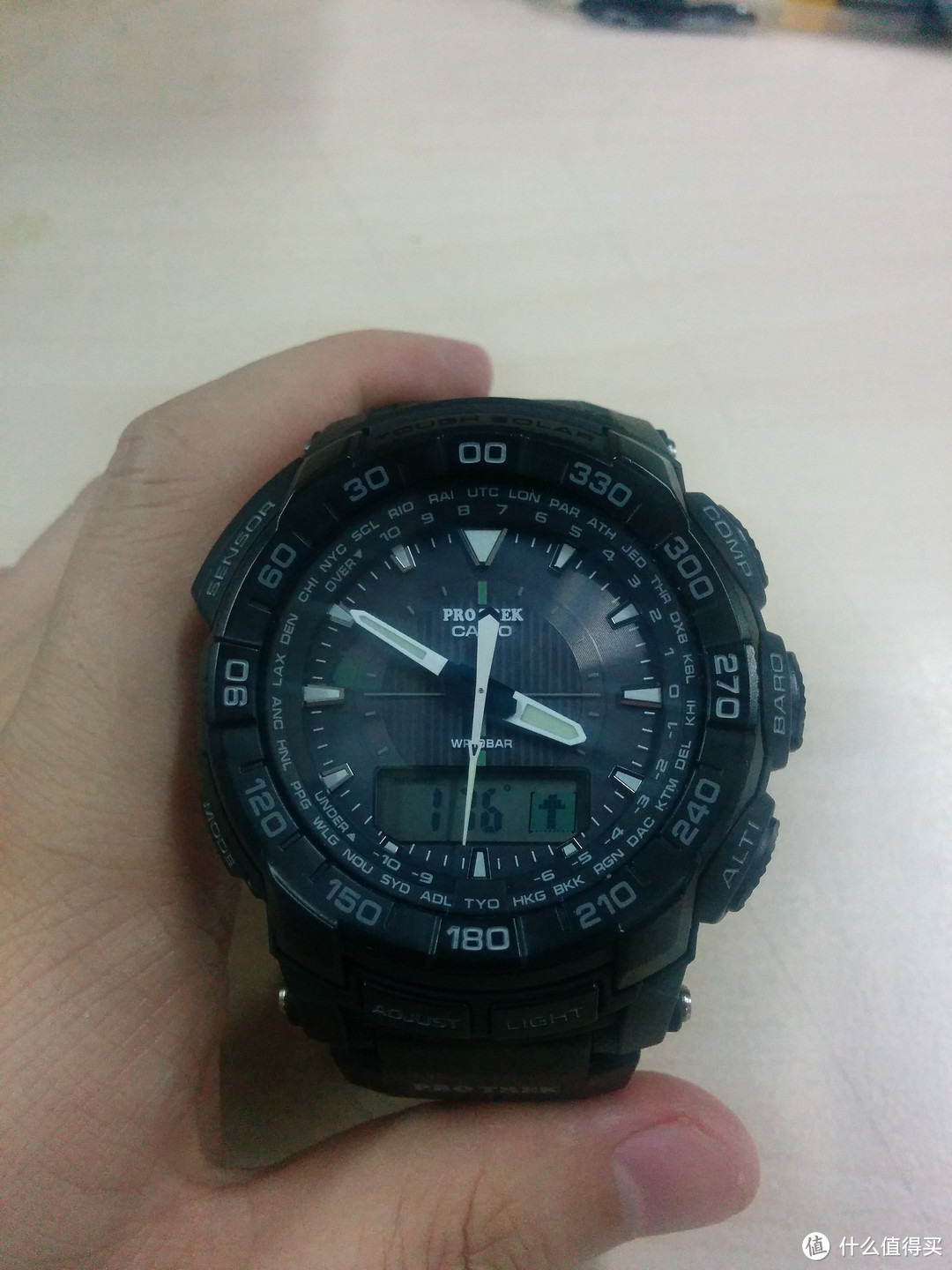 CASIO 卡西欧 Pro Trek系列PRG 550-1A1CR 男款太阳能登山腕表 完美入手记