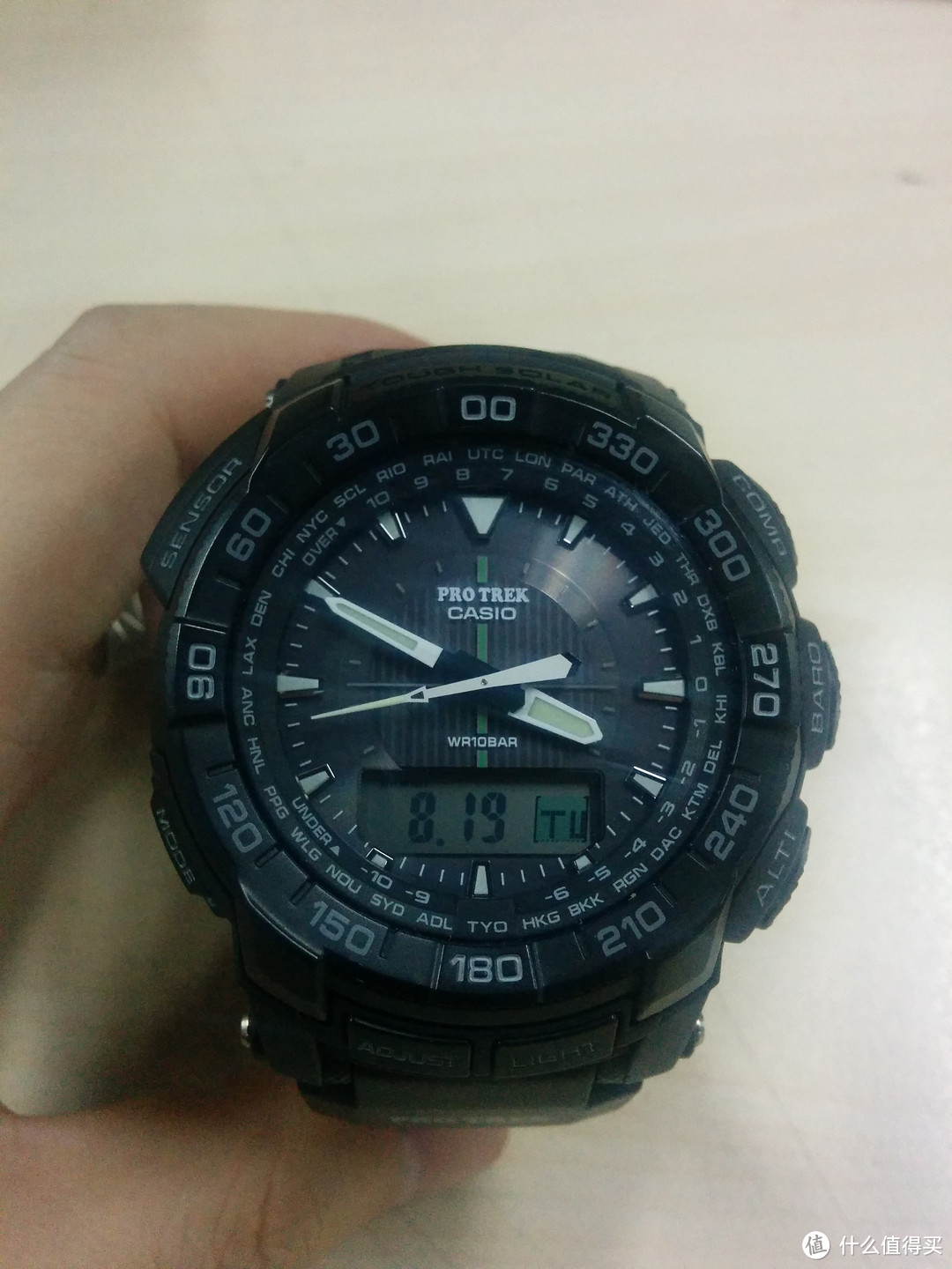 CASIO 卡西欧 Pro Trek系列PRG 550-1A1CR 男款太阳能登山腕表 完美入手记