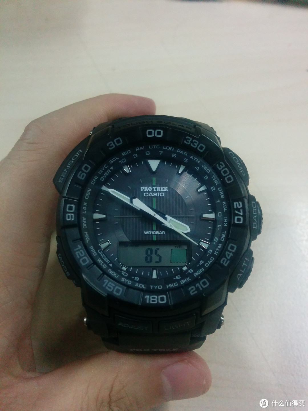 CASIO 卡西欧 Pro Trek系列PRG 550-1A1CR 男款太阳能登山腕表 完美入手记