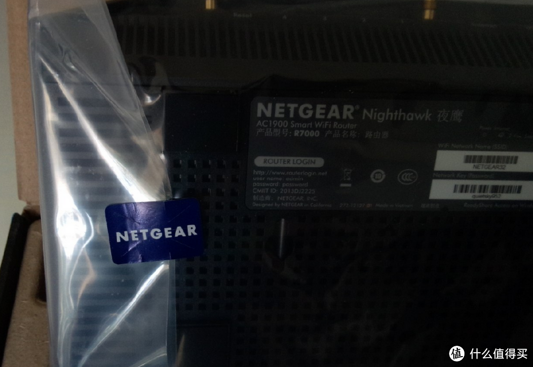 Netgear 网件 R7000 Nighthawk AC1900 无线路由器