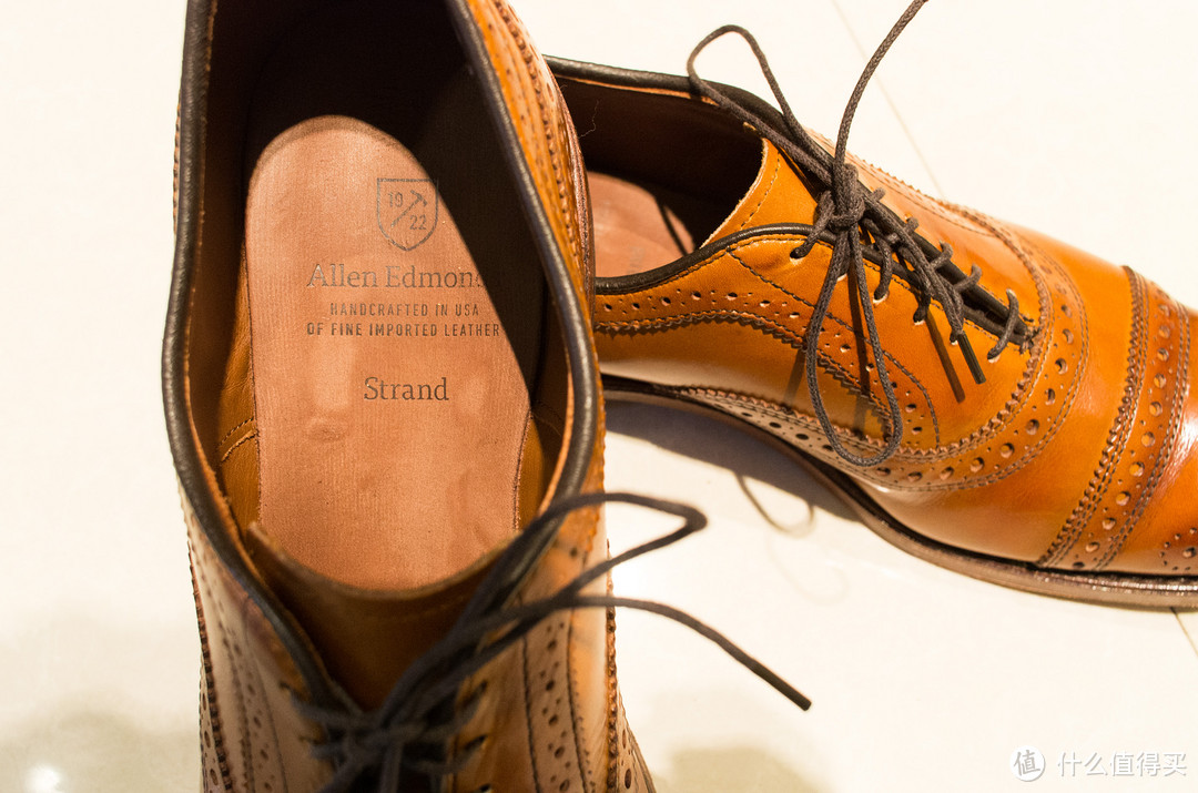 Allen Edmonds Strand Cap-Toe Oxford 男款系带雕花男鞋