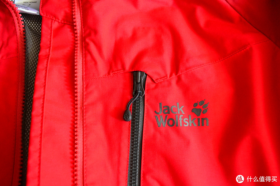 Jack Wolfskin 狼爪 Jasper raincoat Gentlemen red 男款户外冲锋衣