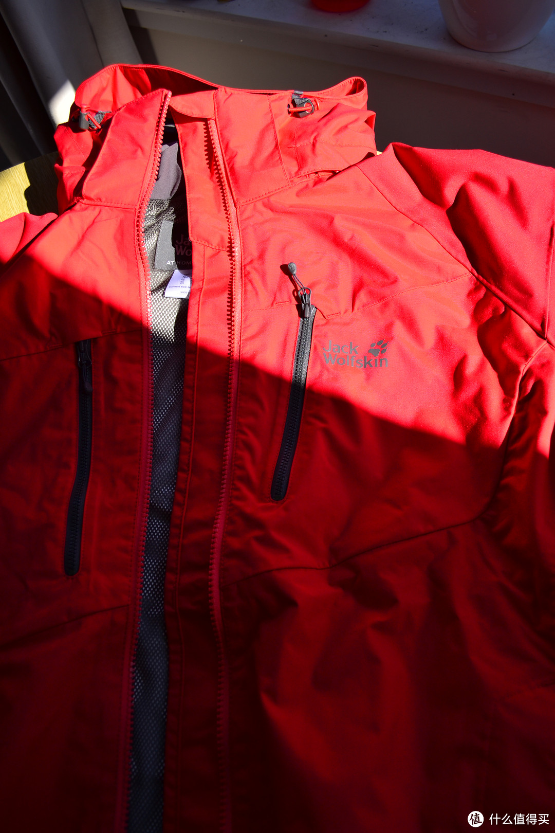 Jack Wolfskin 狼爪 Jasper raincoat Gentlemen red 男款户外冲锋衣