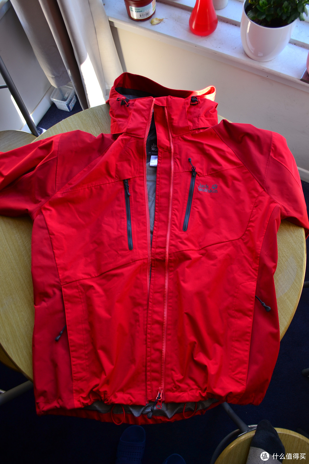 jack wolfskin 狼爪 jasper raincoat gentlemen red 男款戶外衝鋒衣