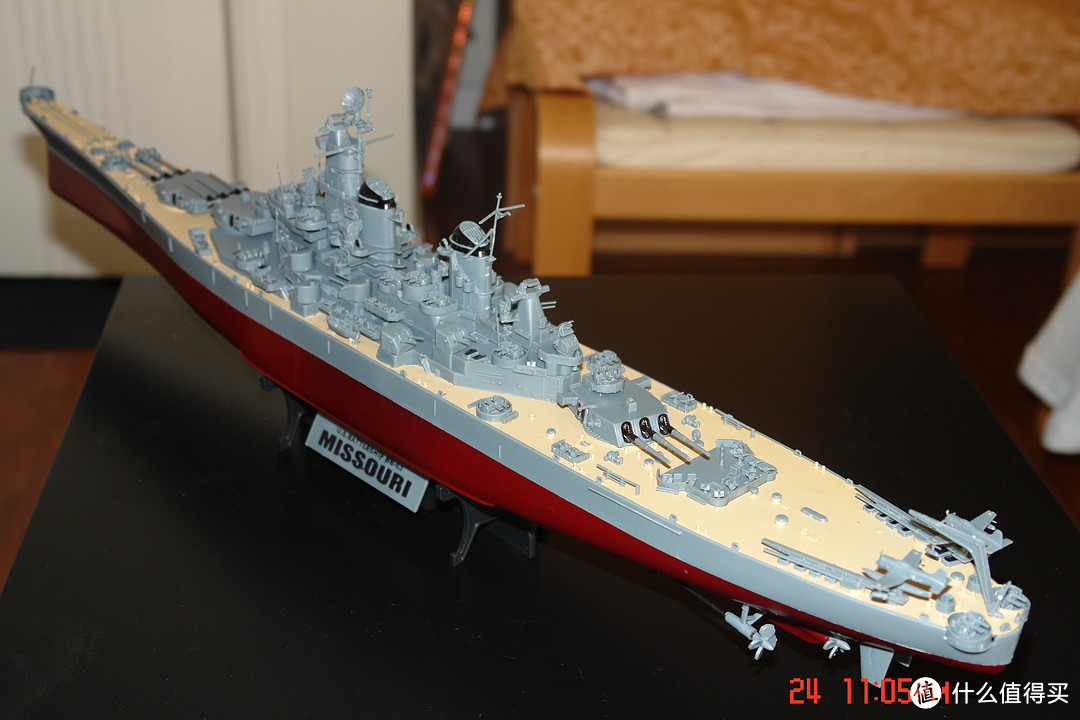 三角号手 美国密苏里号战列舰1：350 模型