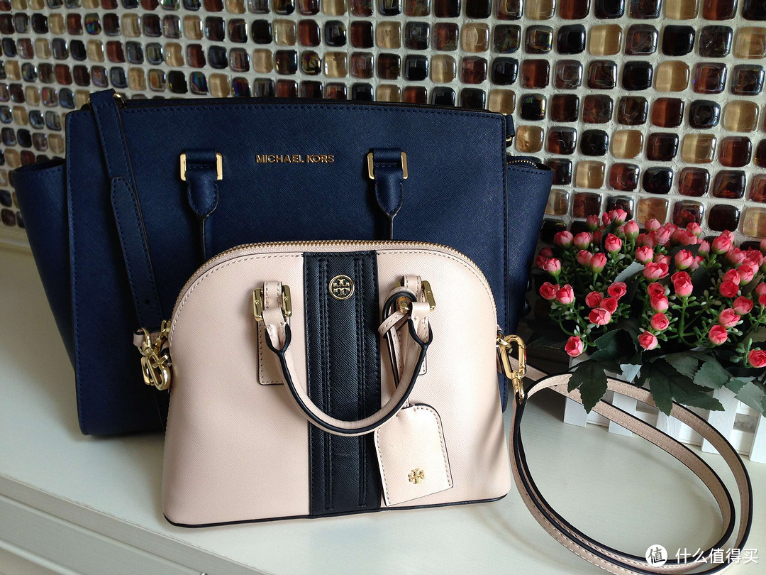 TORY BURCH 官网购入 robinson STRIPED MINI DOME SATCHEL 贝壳包