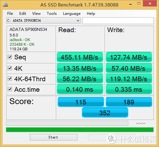 ADATA 威刚 SP900 M.2 2242 SSD固态硬盘