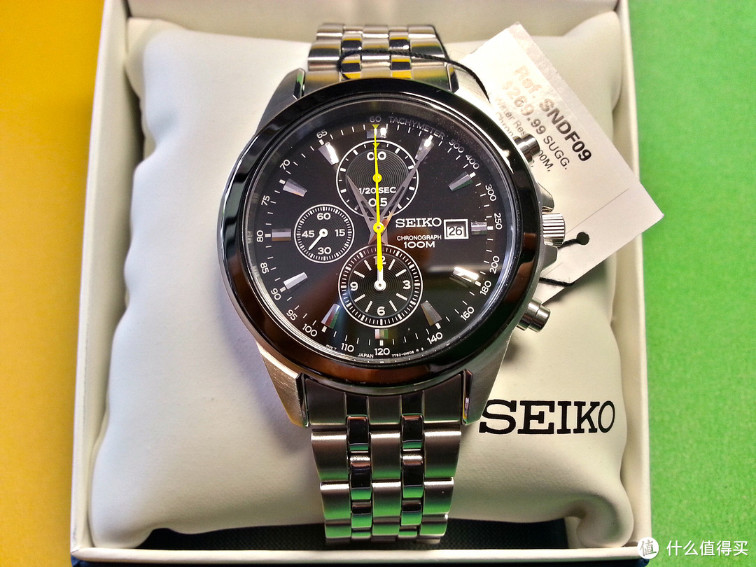 SEIKO 精工 Chronograph SNDF09 男款时装腕表