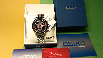 SEIKO 精工 Chronograph SNDF09 男款时装腕表