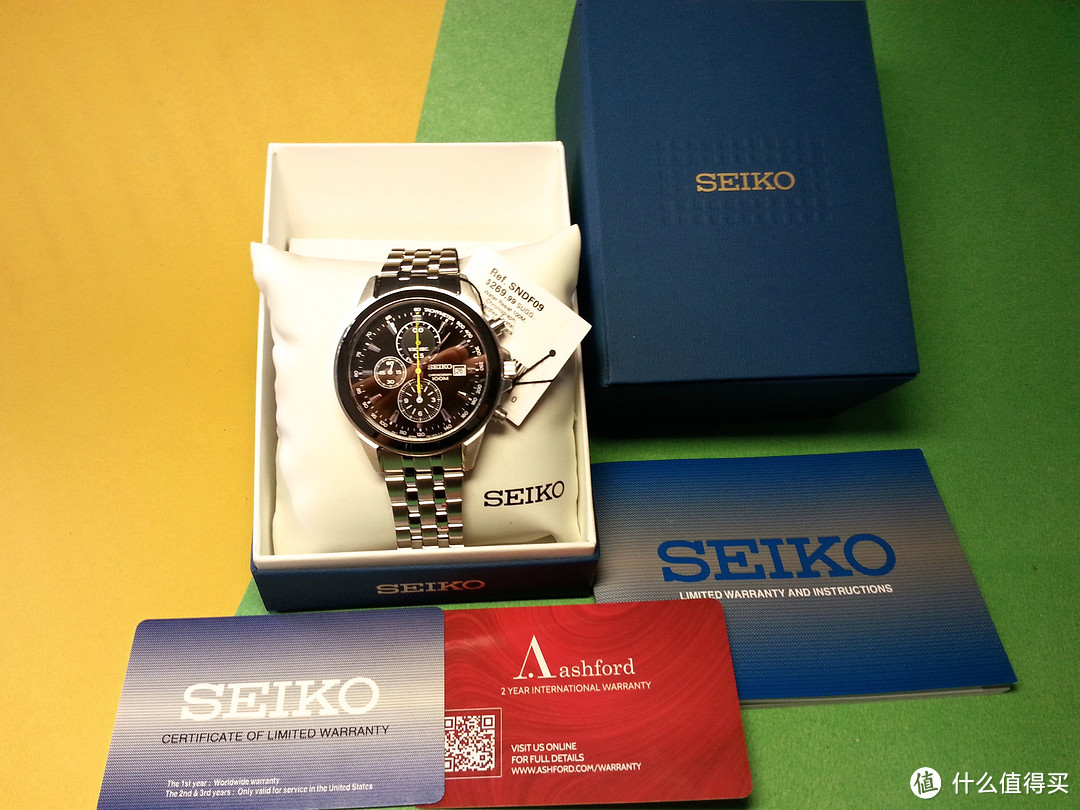 SEIKO 精工 Chronograph SNDF09 男款时装腕表