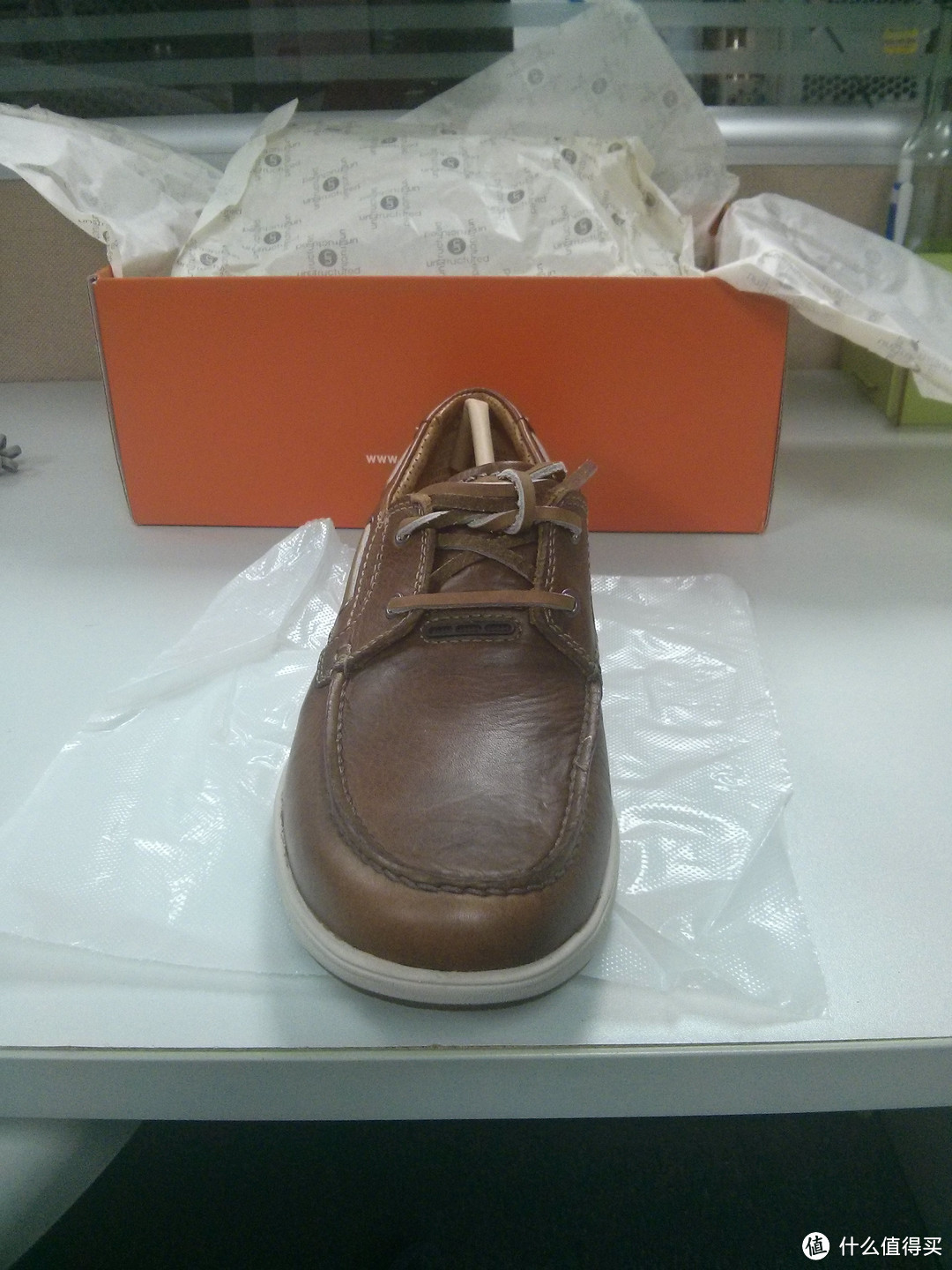 Clarks 其乐Unstructured Un.Sea Oxford 男士牛津皮鞋，尺码悲剧了