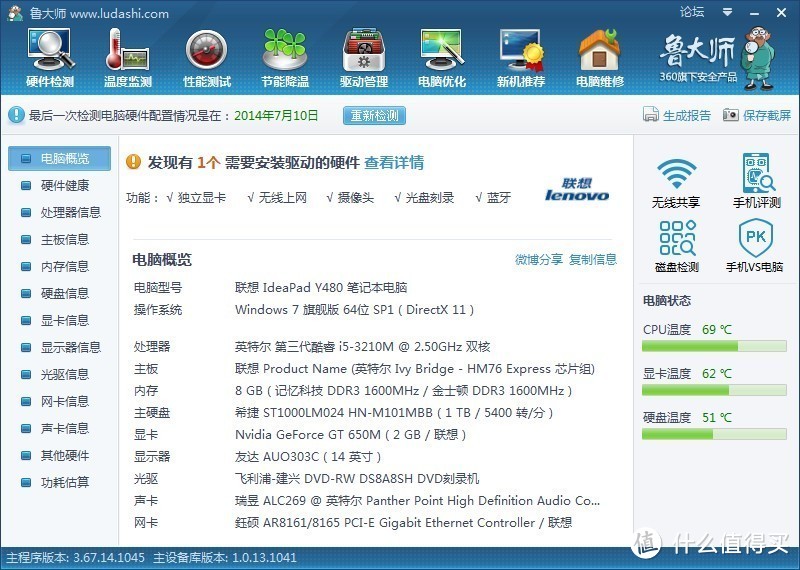 小Y第二春：lenovo 联想 Y480笔记本散热改造+Intel 520 SSD