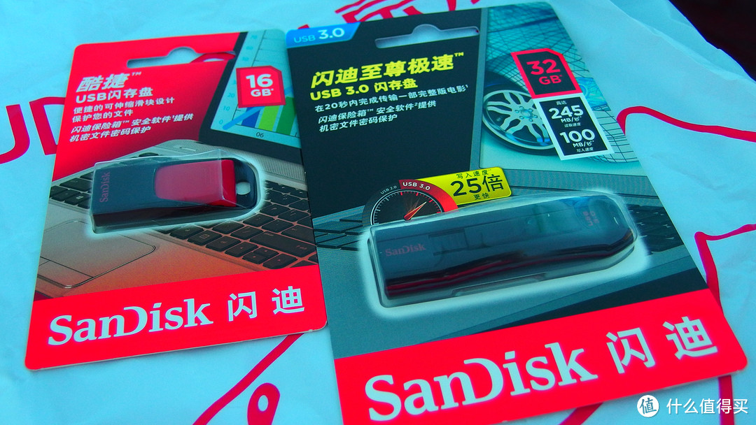 新鲜到手的SanDisk 闪迪 至尊极速 CZ80 32GB U盘和时好时坏的老U盘