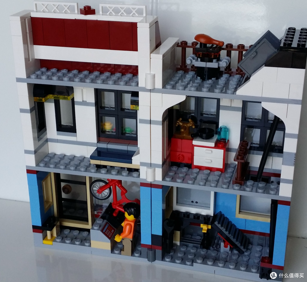 迷你街景lego乐高31026咖啡屋和单车店
