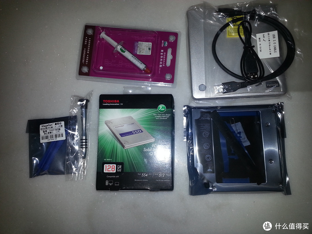 老树开新花，lenovo 联想 G450 笔记本电脑升级：Toshiba 东芝Q系列128G SSD 固态硬盘