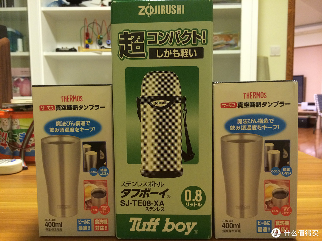 日淘 THERMOS 膳魔师 JDA-600 S 不锈钢保冷杯 & ZOJIRUSHI 象印 SJ-TE08-XA 保温壶