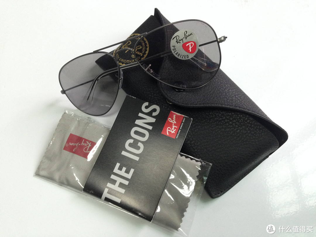 海淘 Ray-Ban 雷朋 RB 3025 Aviator 太阳镜 & 男士简约皮质卡夹