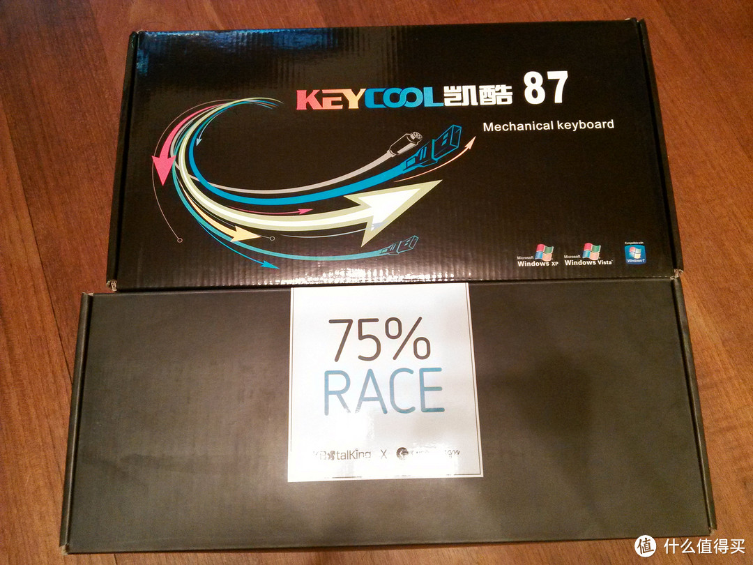 75%的魅力：KBT Race2 黑色白光红轴 机械键盘 开箱