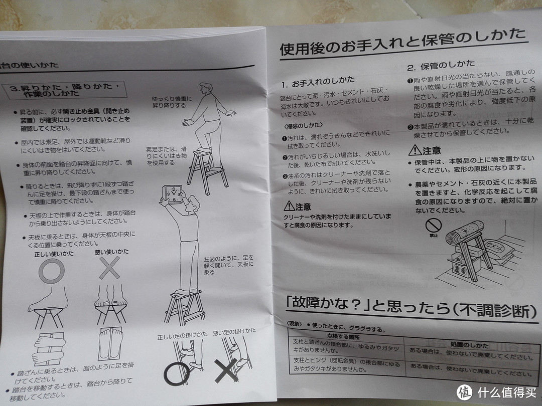 在张大妈指引下剁手成功：Hasegawa 长谷川 家用三步梯 SE-8R