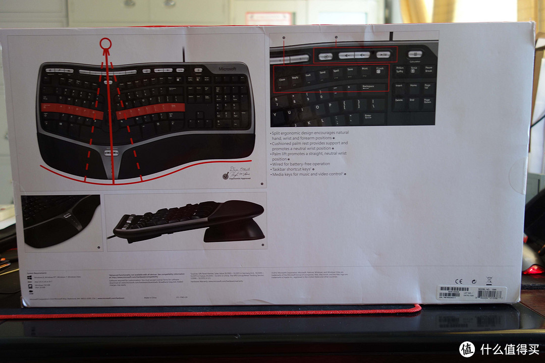 入手 Microsoft 微软 Natural Ergonomic Keyboard 4000 人体工学键盘