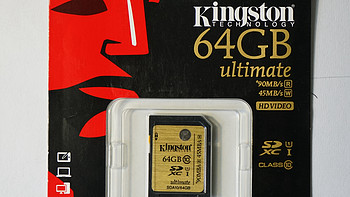 大容量巨无霸：Kingston 金士顿 SDA10/64G 90MB/s SD卡