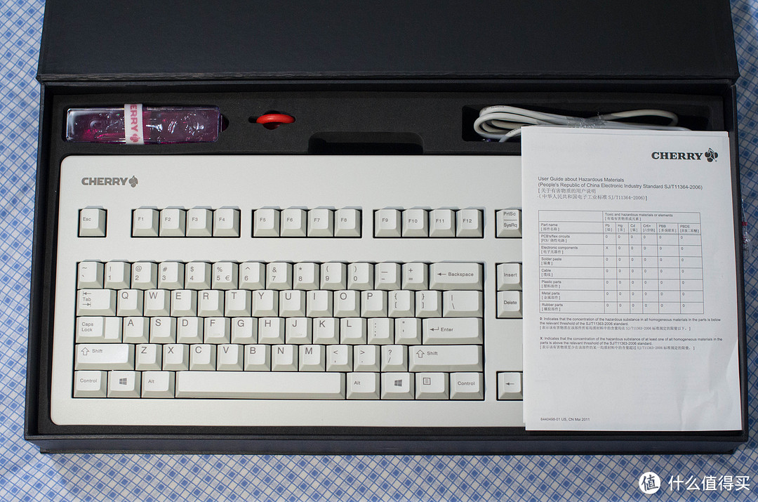 指尖的感动：CHERRY 樱桃 G80-3000 青轴机械键盘