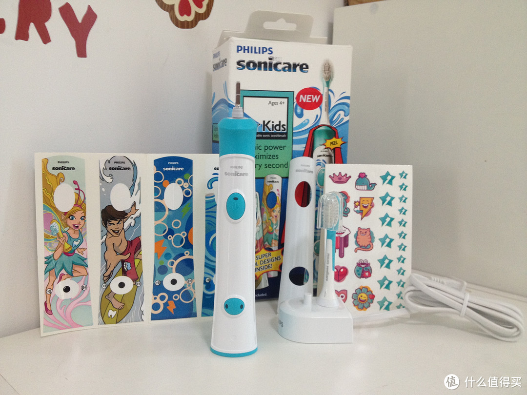 爱上刷牙：小盆友的Philips 飞利浦 Sonicare HX6311/07 电动牙刷