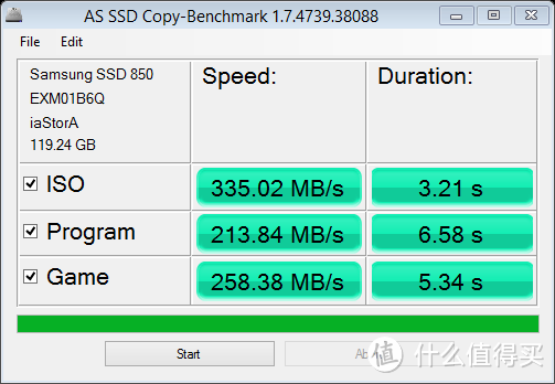AS SSD的Copy测试