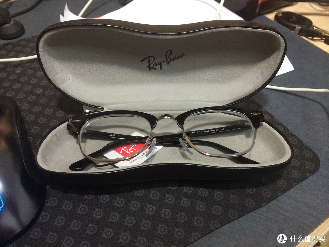 网上配镜初体验：Ray-ban 雷朋 男士光学镜架 RB5154 & ZEISS 蔡司 清锐1.60 树脂镜片