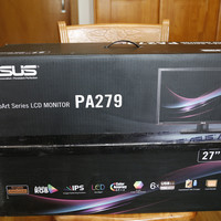 华硕 PA279Q 27英寸 AH-IPS专业显示器开箱展示(接口|读卡器|底盘|遮光罩)