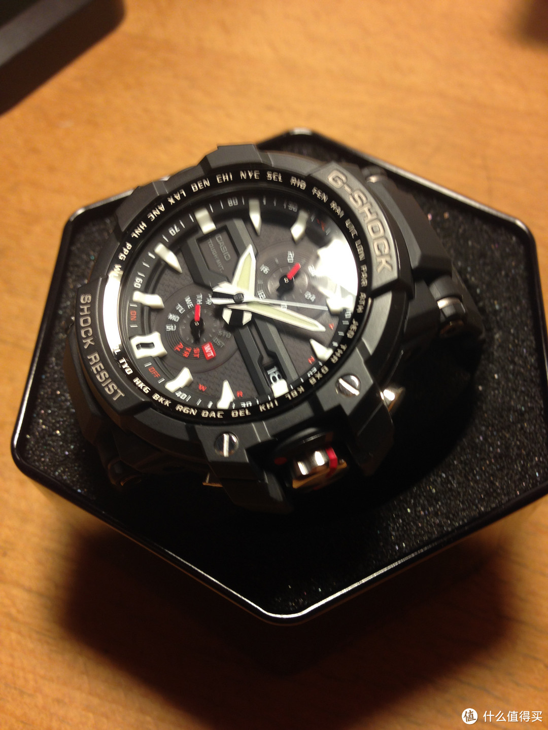 亚马逊 casio 卡西欧 gw-a1000-1adr 男款电子表 到手