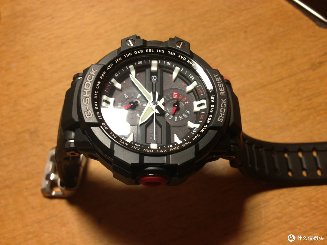亚马逊casio卡西欧gwa10001adr男款电子表到手