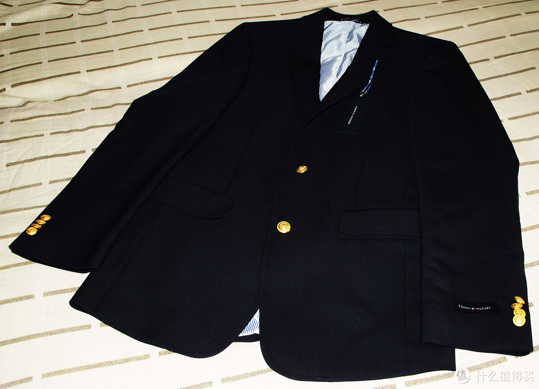 我的第一次美亚海淘及退款：Tommy Hilfiger 汤米·希尔费格 Button Vent Trim Fit Blazer 男士羊毛西服