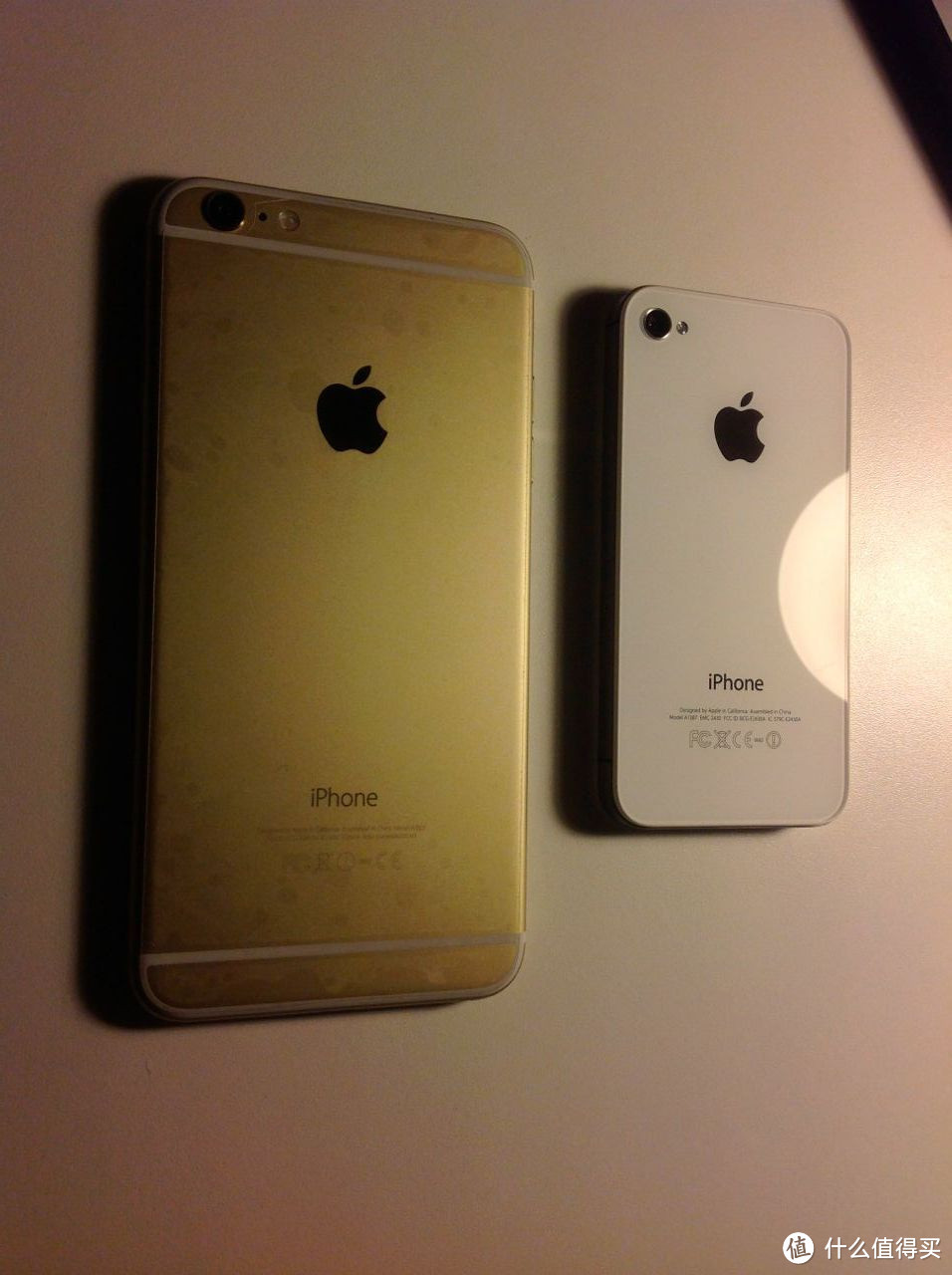 想贴膜有难度：简单的iphone 6 plus 金色开箱