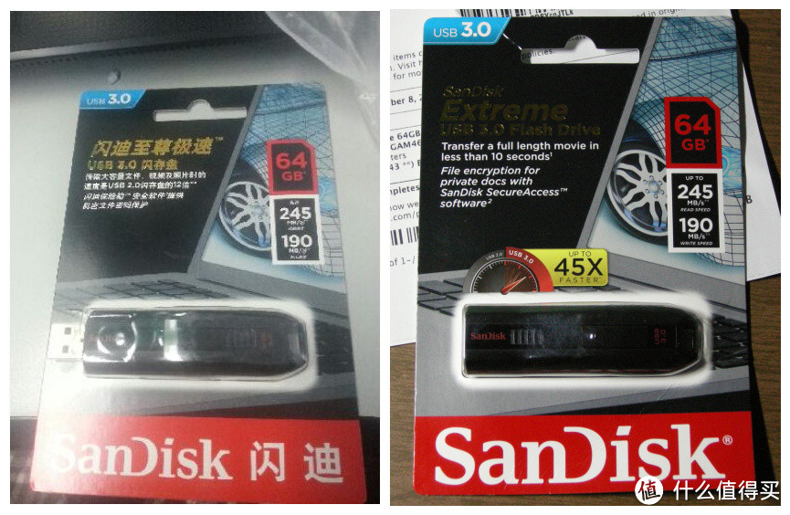 张大妈的老熟人：Sandisk 闪迪 至尊极速 Extreme CZ80 64GB 优盘并体验直邮