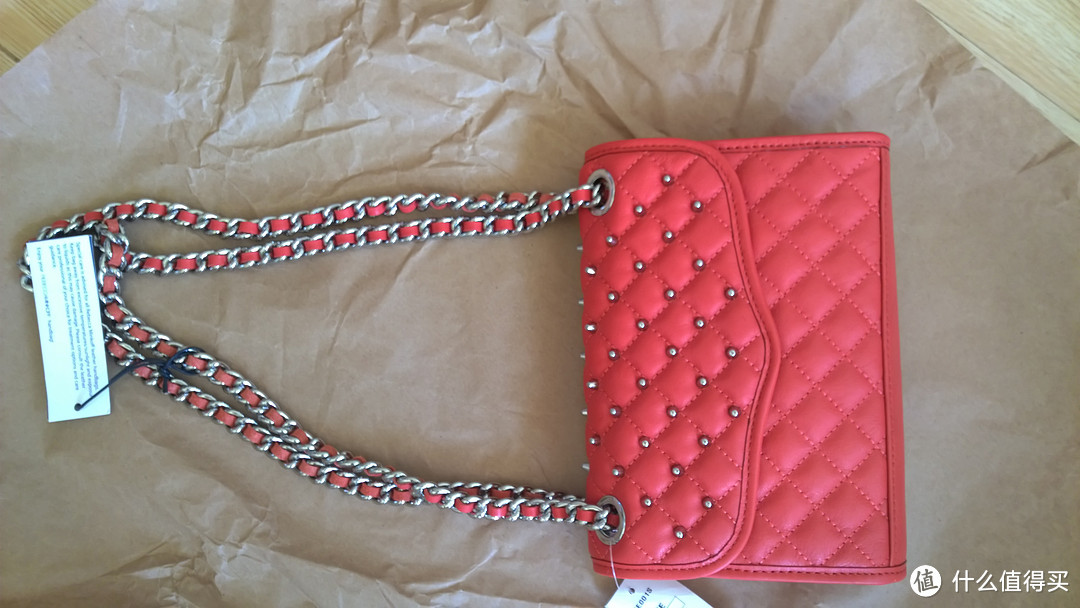 美丽的小香风铆钉包：Rebecca Minkoff Quilted, Studded Leather Flap Bag