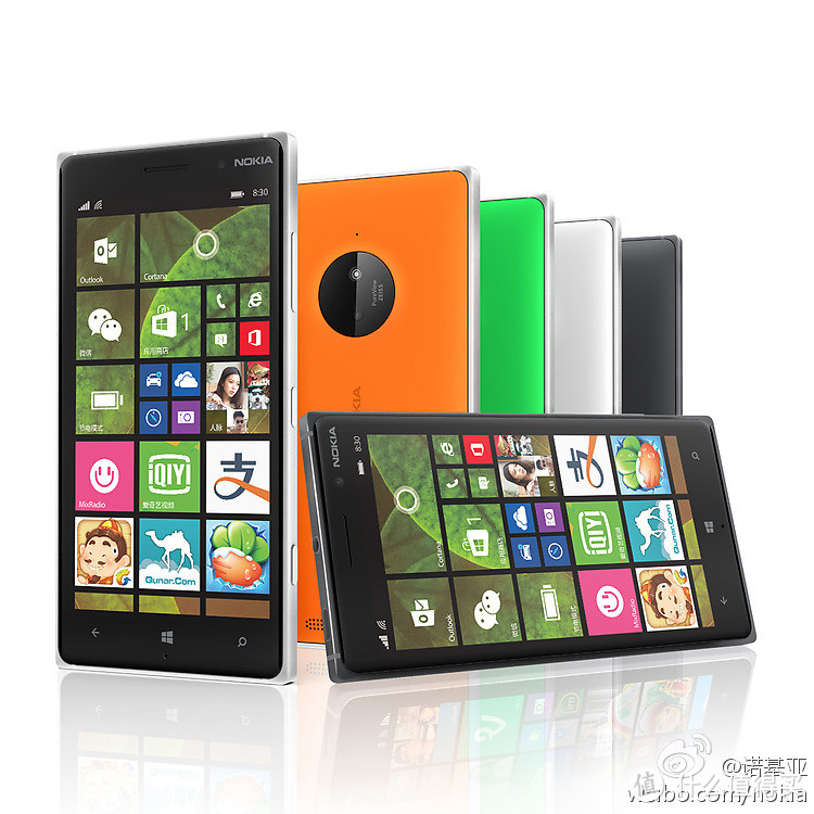 内置中文Cortana：诺基亚轻旗舰 Lumia 830 国行正式开订 售价2399元