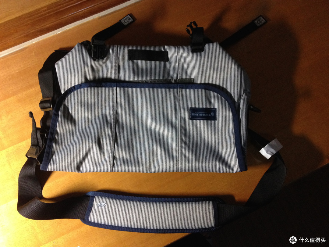 Timbuk2 天霸 2014蓝白条纹经典款信使包 懒人初入手